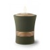 Ceramic Candle Holder Keepsake Urn (Luxor Design) – PALM GREEN